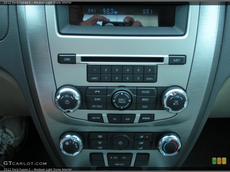 Medium Light Stone Interior Controls for the 2012 Ford Fusion S #51510811