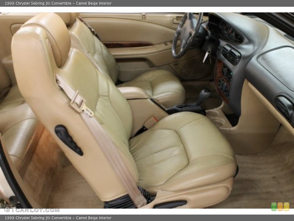Camel Beige Interior Photo for the 1999 Chrysler Sebring JXi Convertible #51510913