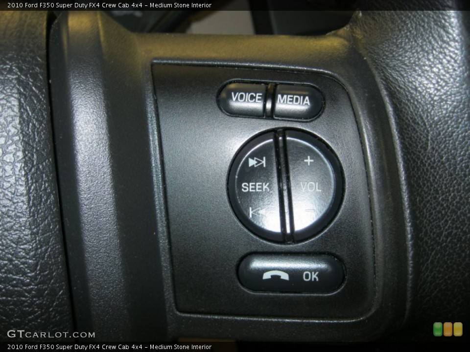 Medium Stone Interior Controls for the 2010 Ford F350 Super Duty FX4 Crew Cab 4x4 #51512074