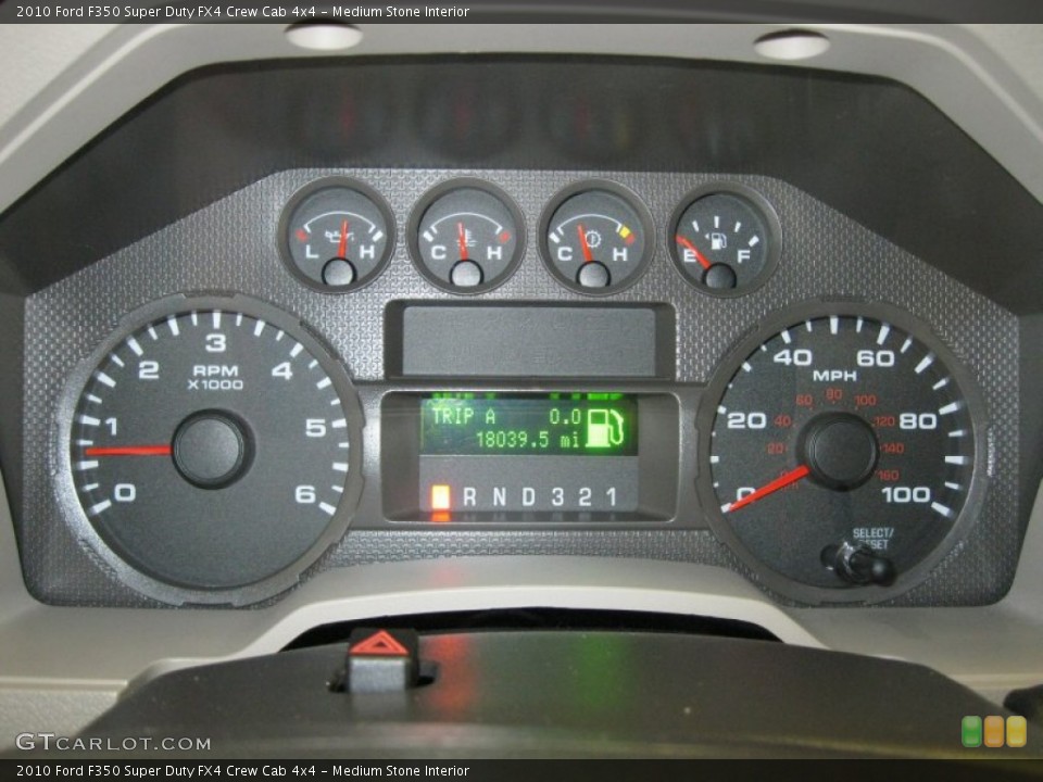 Medium Stone Interior Gauges for the 2010 Ford F350 Super Duty FX4 Crew Cab 4x4 #51512107