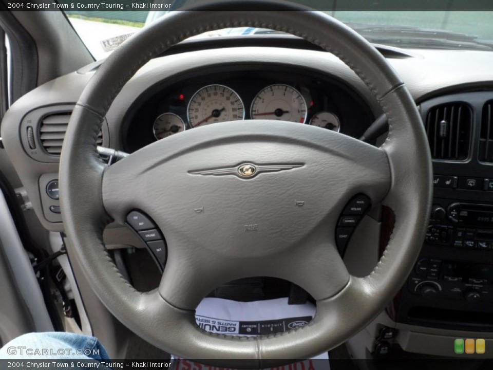 Khaki Interior Steering Wheel for the 2004 Chrysler Town & Country Touring #51512917
