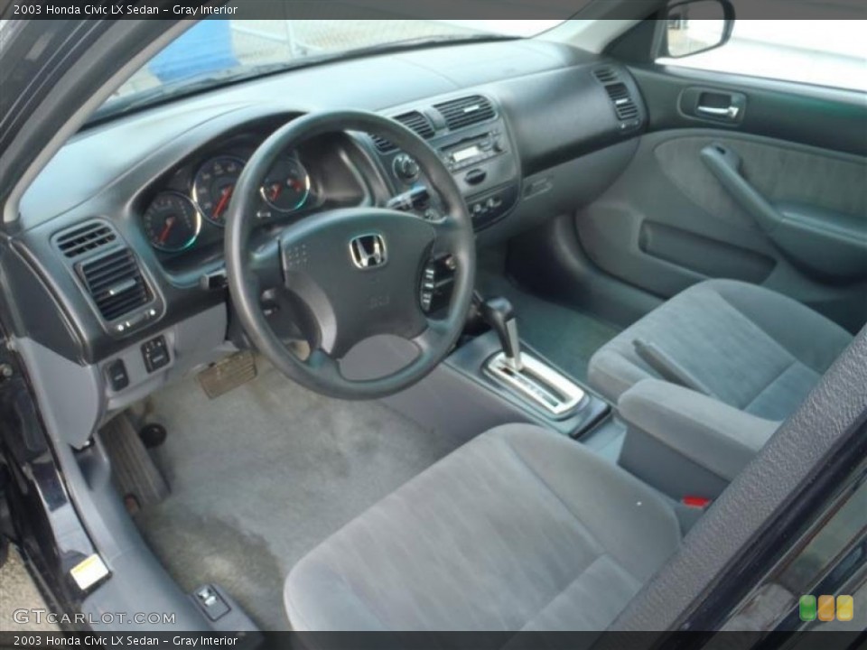 Gray Interior Photo for the 2003 Honda Civic LX Sedan #51513031