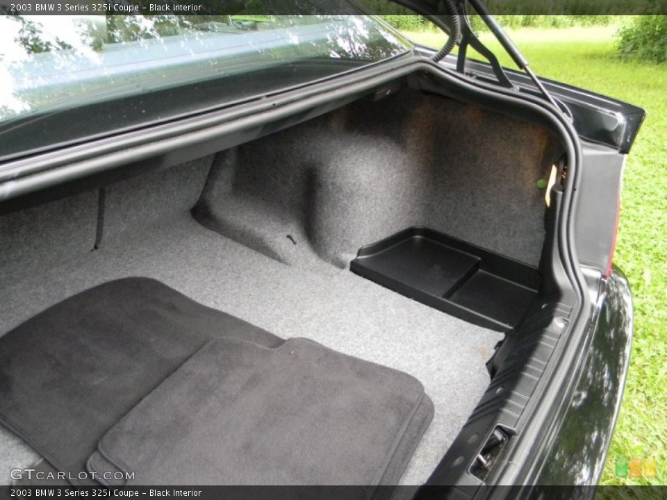 Black Interior Trunk for the 2003 BMW 3 Series 325i Coupe #51514399