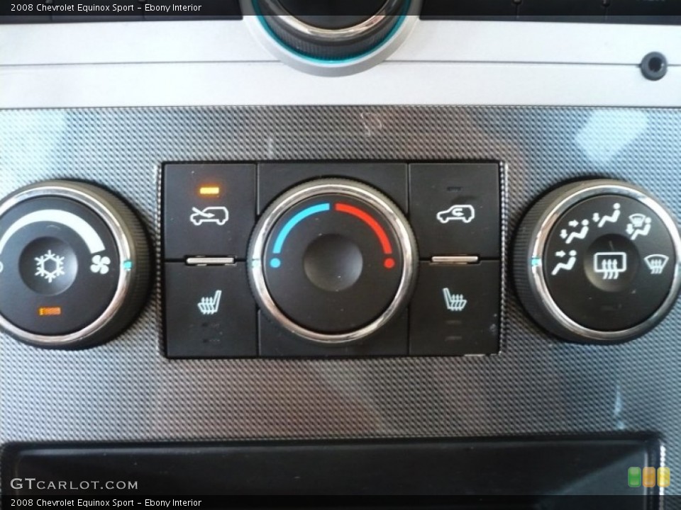 Ebony Interior Controls for the 2008 Chevrolet Equinox Sport #51515713