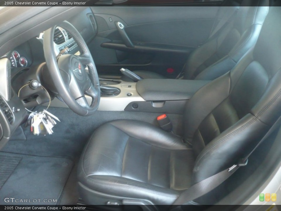 Ebony Interior Photo for the 2005 Chevrolet Corvette Coupe #51518374