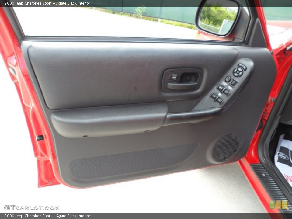 Agate Black Interior Door Panel for the 2000 Jeep Cherokee Sport #51518476