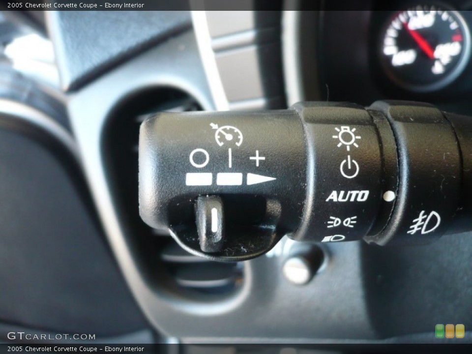 Ebony Interior Controls for the 2005 Chevrolet Corvette Coupe #51518542