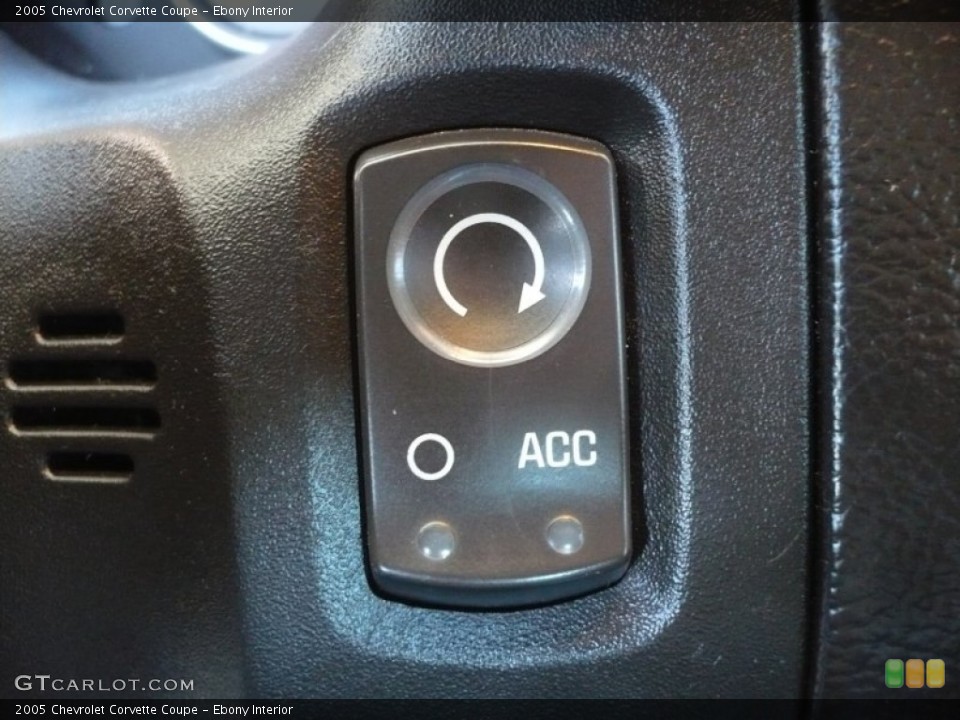 Ebony Interior Controls for the 2005 Chevrolet Corvette Coupe #51518563