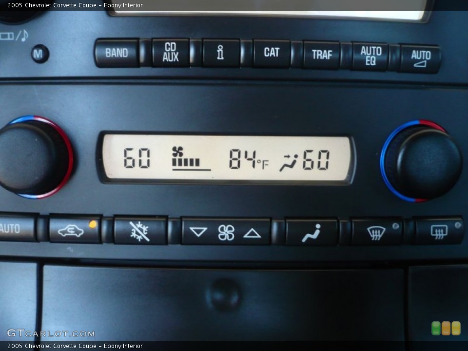 Ebony Interior Controls for the 2005 Chevrolet Corvette Coupe #51518572