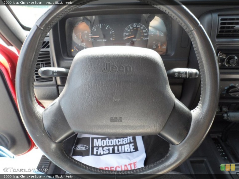 Agate Black Interior Steering Wheel for the 2000 Jeep Cherokee Sport #51518659