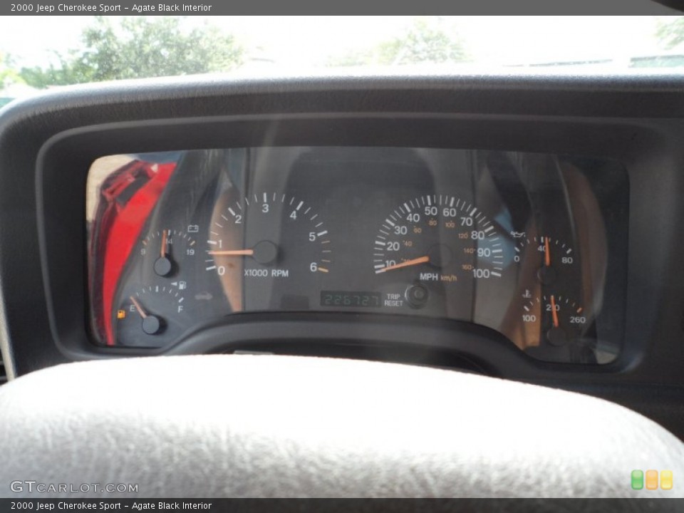 Agate Black Interior Gauges for the 2000 Jeep Cherokee Sport #51518671
