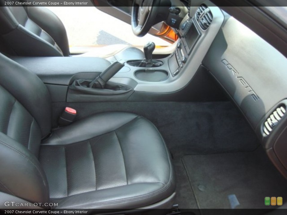 Ebony Interior Photo for the 2007 Chevrolet Corvette Coupe #51518875