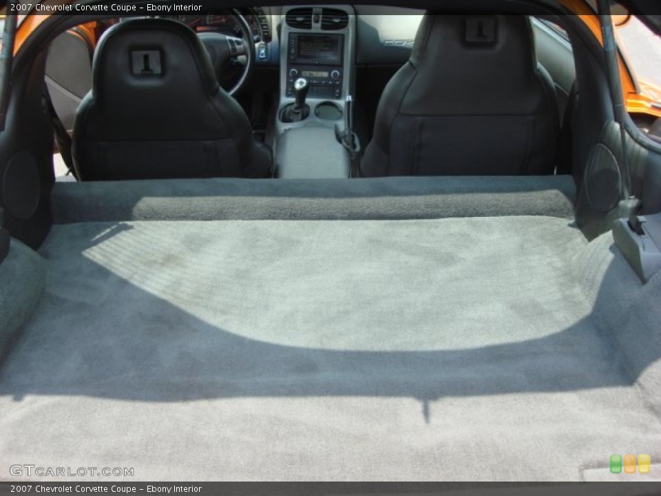 Ebony Interior Trunk for the 2007 Chevrolet Corvette Coupe #51518914