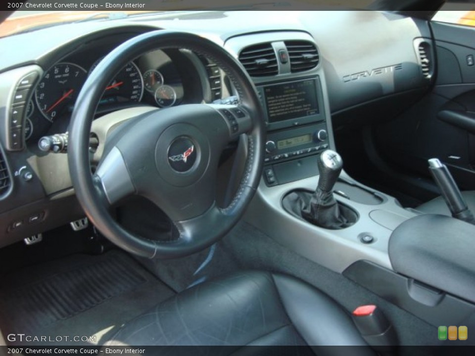 Ebony Interior Dashboard for the 2007 Chevrolet Corvette Coupe #51518935