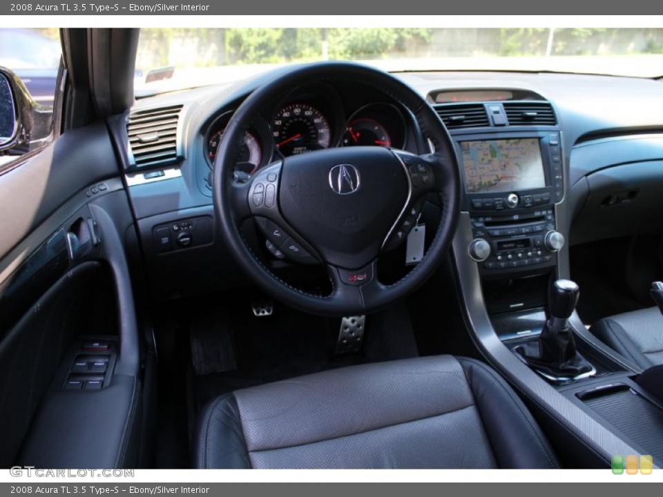 Ebony/Silver Interior Dashboard for the 2008 Acura TL 3.5 Type-S #51519739