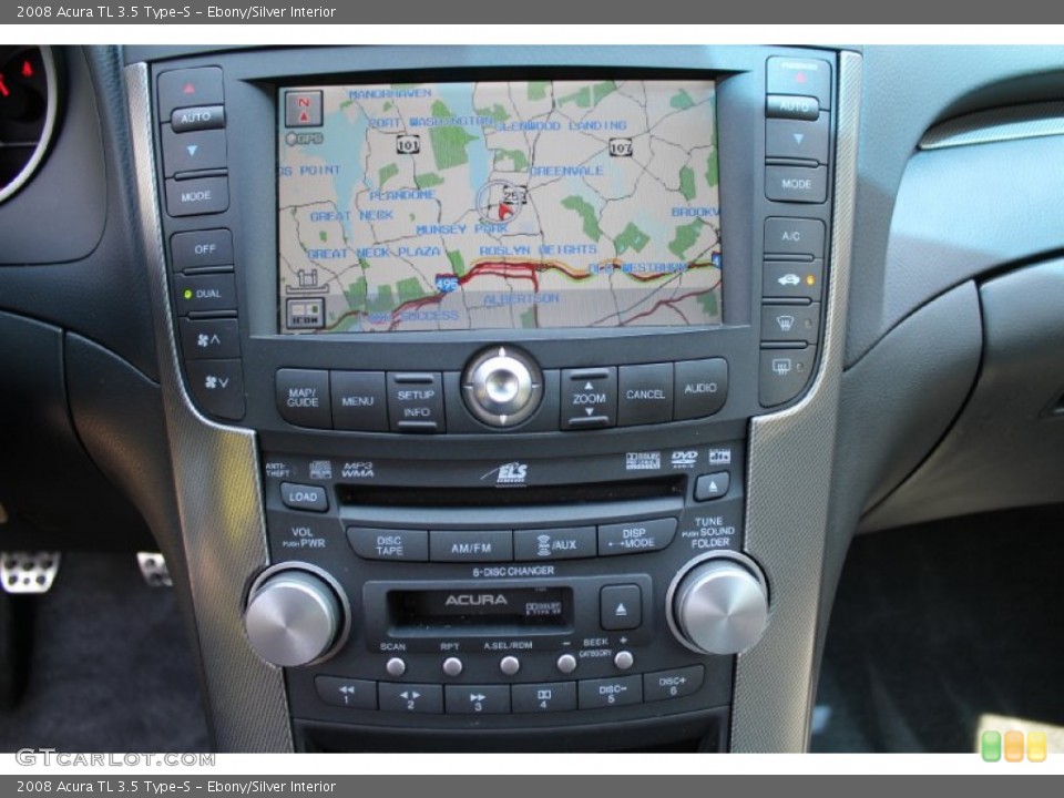 Ebony/Silver Interior Navigation for the 2008 Acura TL 3.5 Type-S #51519769