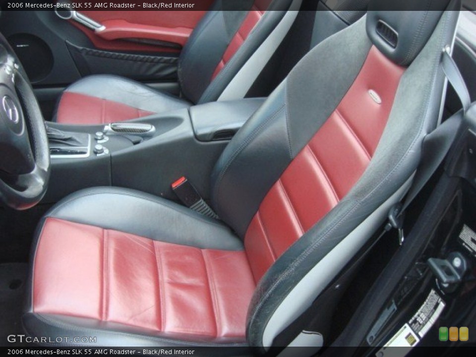 Black/Red Interior Photo for the 2006 Mercedes-Benz SLK 55 AMG Roadster #51520603