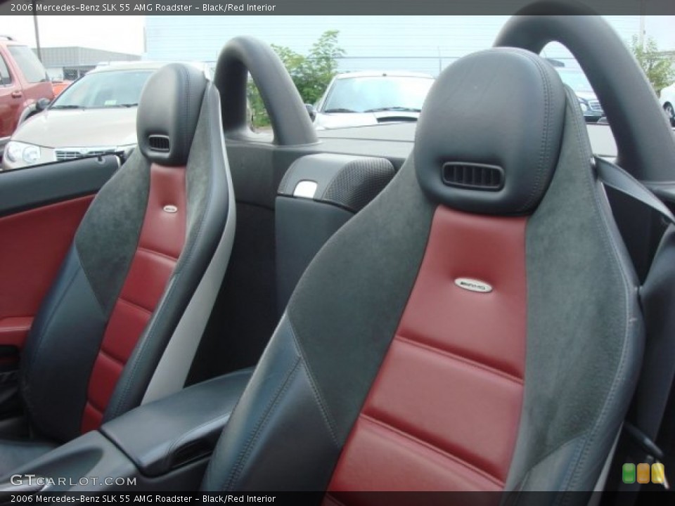 Black/Red Interior Photo for the 2006 Mercedes-Benz SLK 55 AMG Roadster #51520609