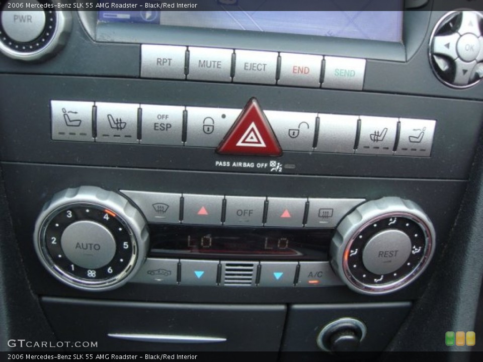 Black/Red Interior Controls for the 2006 Mercedes-Benz SLK 55 AMG Roadster #51520723