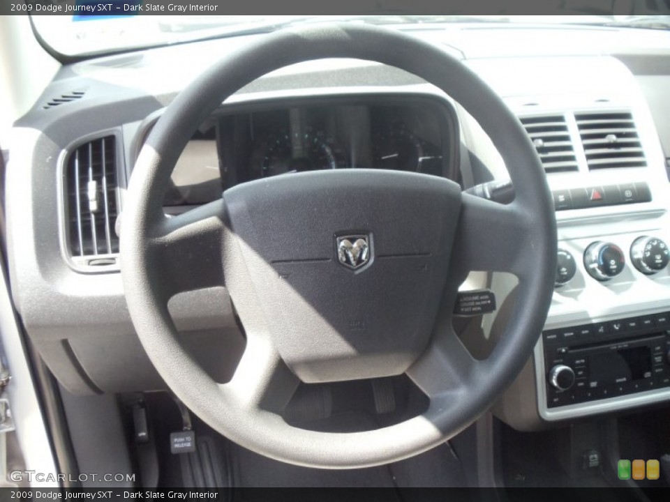 Dark Slate Gray Interior Steering Wheel for the 2009 Dodge Journey SXT #51521320