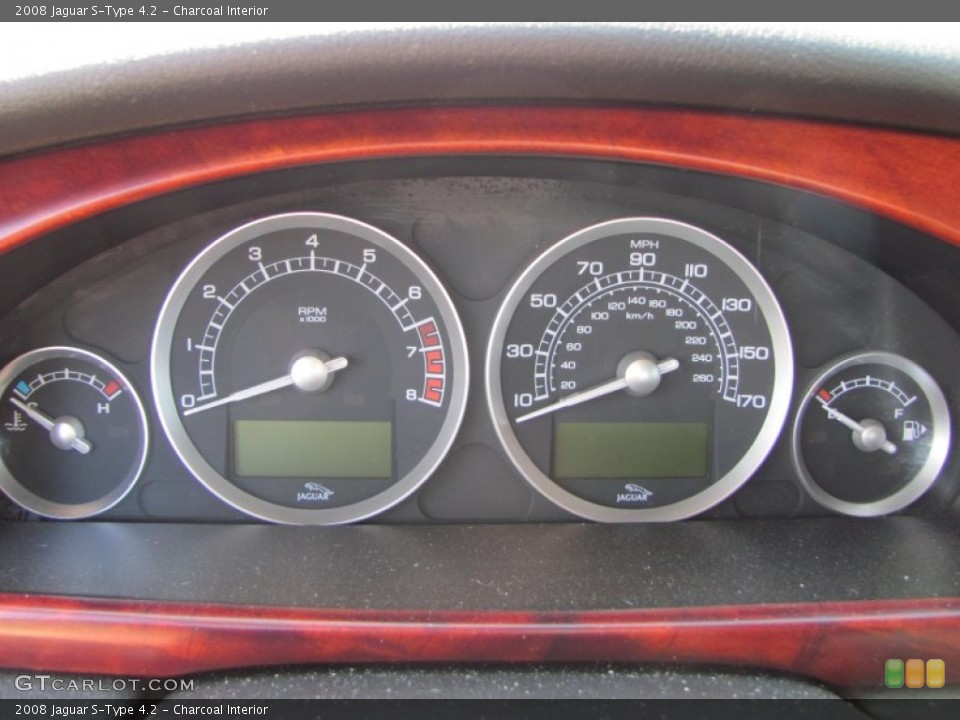 Charcoal Interior Gauges for the 2008 Jaguar S-Type 4.2 #51521702