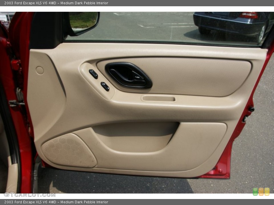 Medium Dark Pebble Interior Door Panel for the 2003 Ford Escape XLS V6 4WD #51524020
