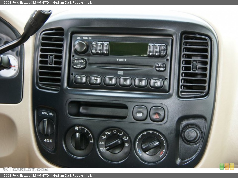 Medium Dark Pebble Interior Controls for the 2003 Ford Escape XLS V6 4WD #51524092
