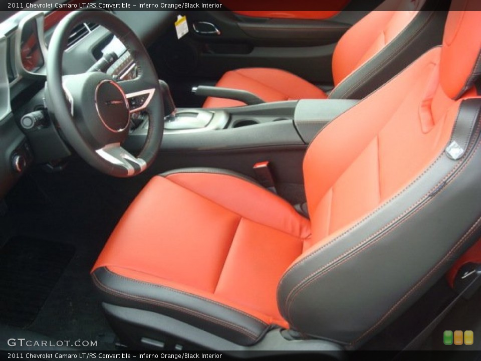 Inferno Orange/Black Interior Photo for the 2011 Chevrolet Camaro LT/RS Convertible #51525313