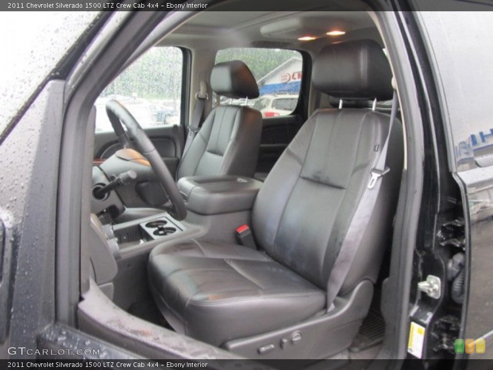 Ebony Interior Photo for the 2011 Chevrolet Silverado 1500 LTZ Crew Cab 4x4 #51525520