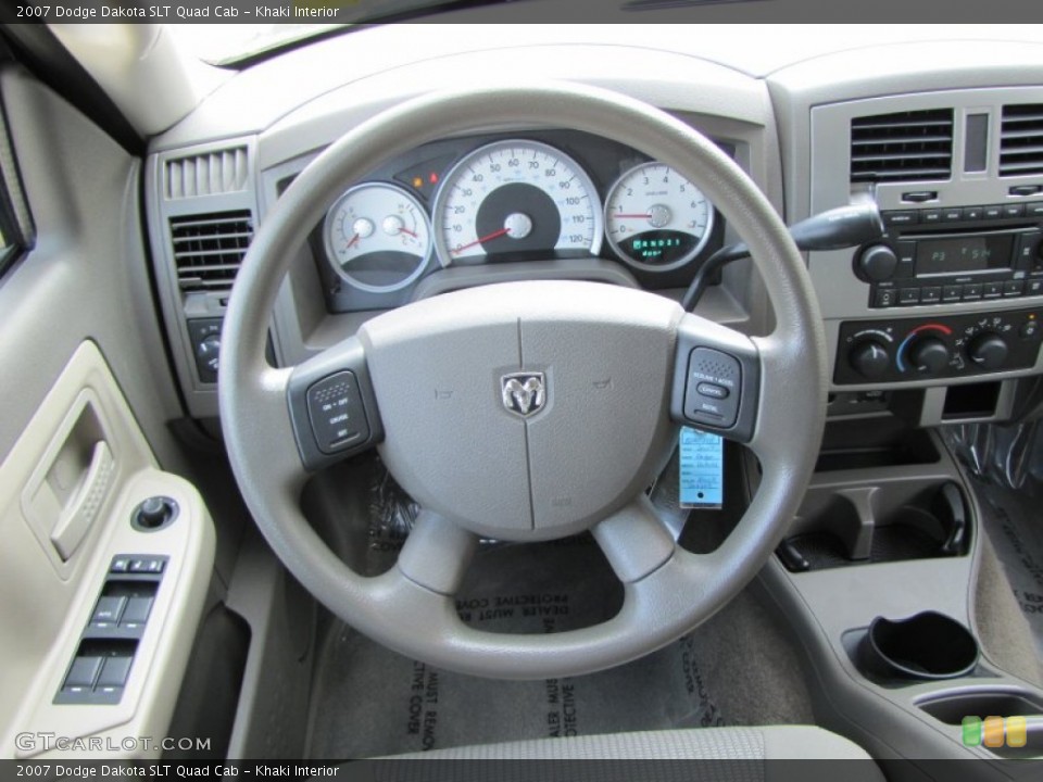 Khaki Interior Steering Wheel for the 2007 Dodge Dakota SLT Quad Cab #51526783