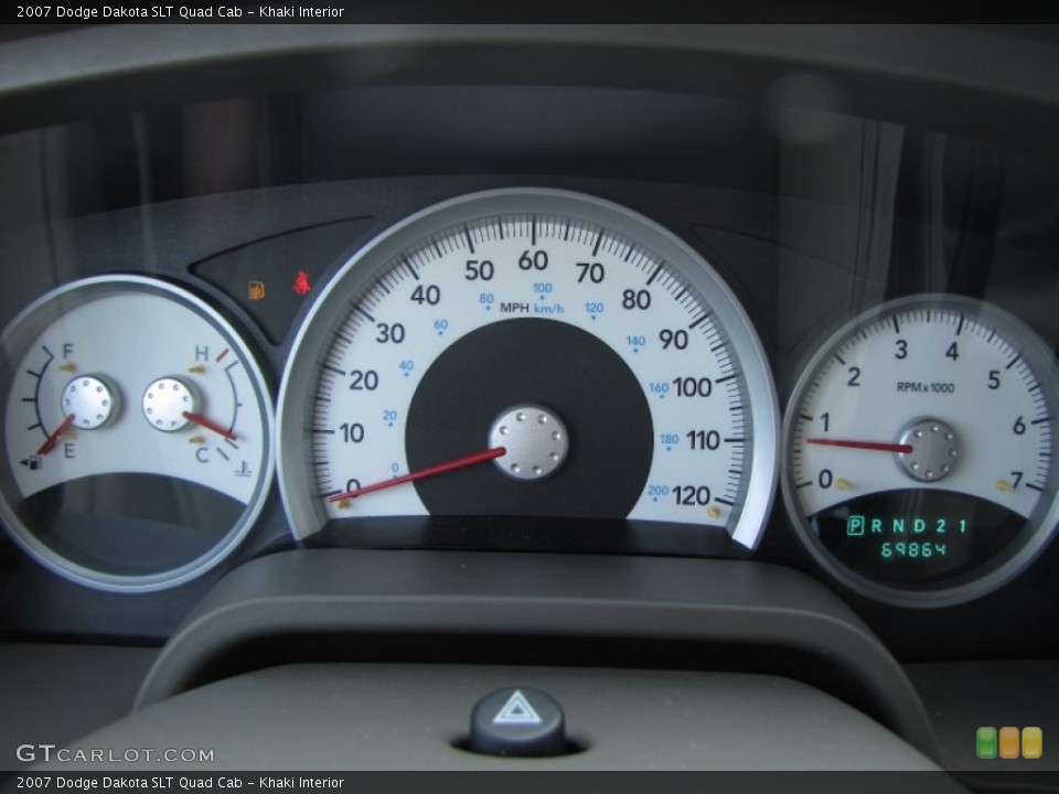 Khaki Interior Gauges for the 2007 Dodge Dakota SLT Quad Cab #51526789