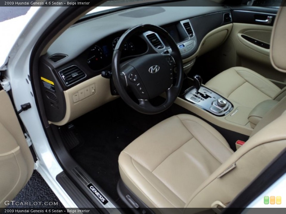 Beige Interior Photo for the 2009 Hyundai Genesis 4.6 Sedan #51527659