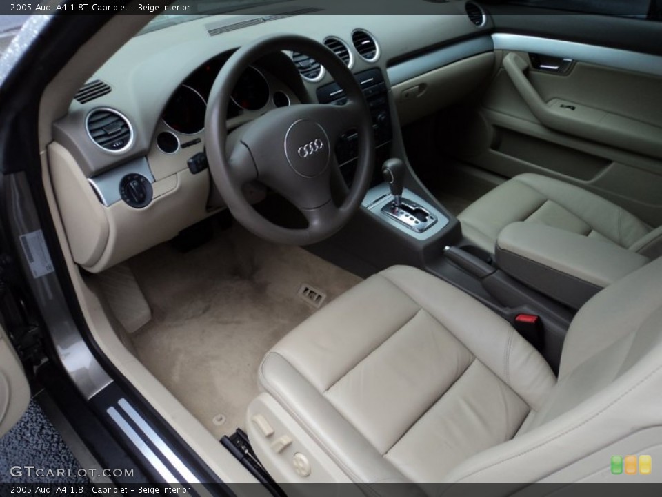 Beige Interior Prime Interior for the 2005 Audi A4 1.8T Cabriolet #51527992