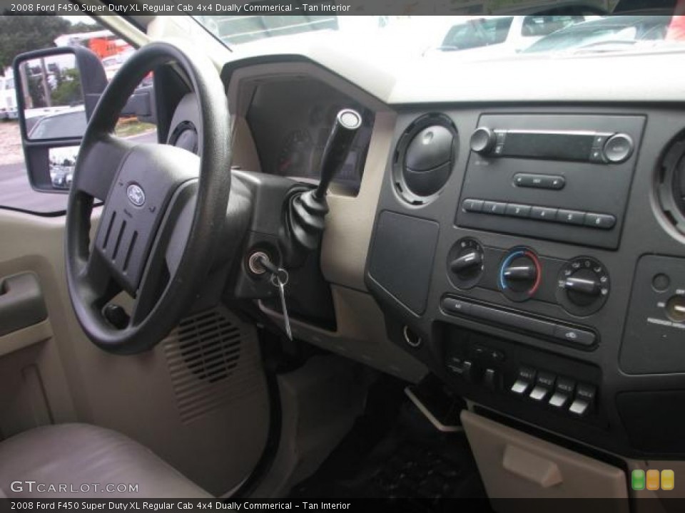 Tan Interior Controls for the 2008 Ford F450 Super Duty XL Regular Cab 4x4 Dually Commerical #51528328