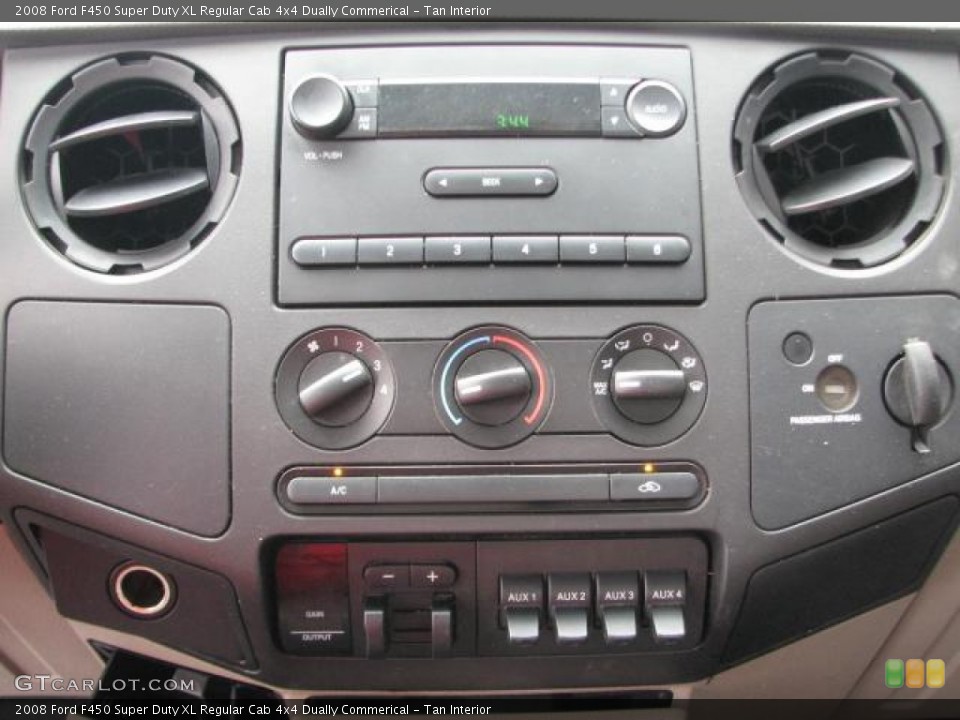 Tan Interior Controls for the 2008 Ford F450 Super Duty XL Regular Cab 4x4 Dually Commerical #51528355