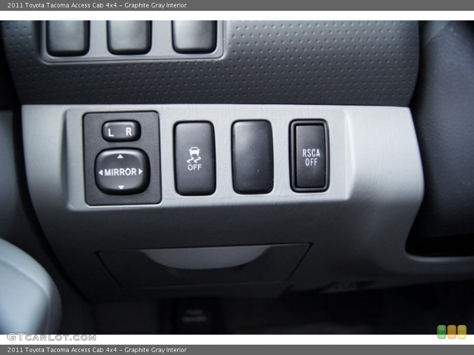 Graphite Gray Interior Controls for the 2011 Toyota Tacoma Access Cab 4x4 #51529414