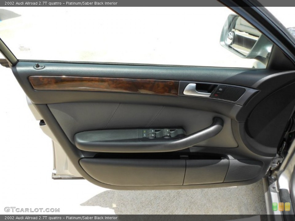 Platinum/Saber Black Interior Door Panel for the 2002 Audi Allroad 2.7T quattro #51530650