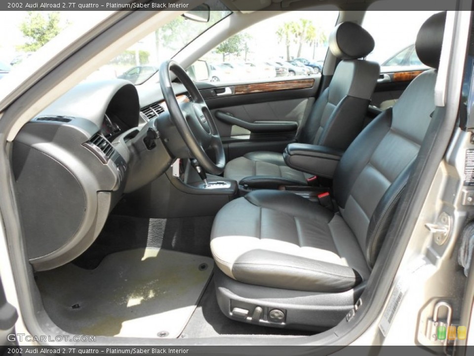Platinum/Saber Black Interior Photo for the 2002 Audi Allroad 2.7T quattro #51530662