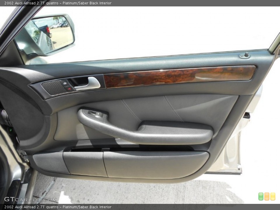 Platinum/Saber Black Interior Door Panel for the 2002 Audi Allroad 2.7T quattro #51530701