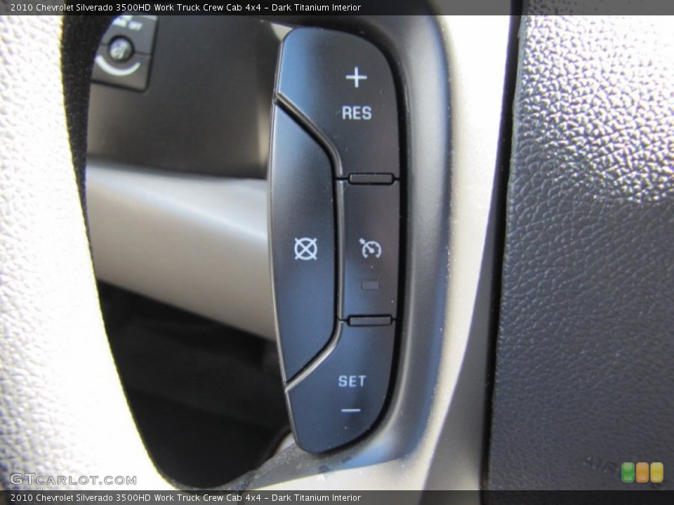 Dark Titanium Interior Controls for the 2010 Chevrolet Silverado 3500HD Work Truck Crew Cab 4x4 #51531391
