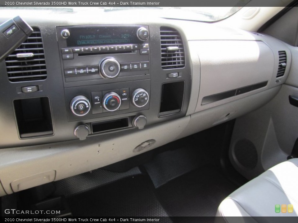 Dark Titanium Interior Controls for the 2010 Chevrolet Silverado 3500HD Work Truck Crew Cab 4x4 #51531433