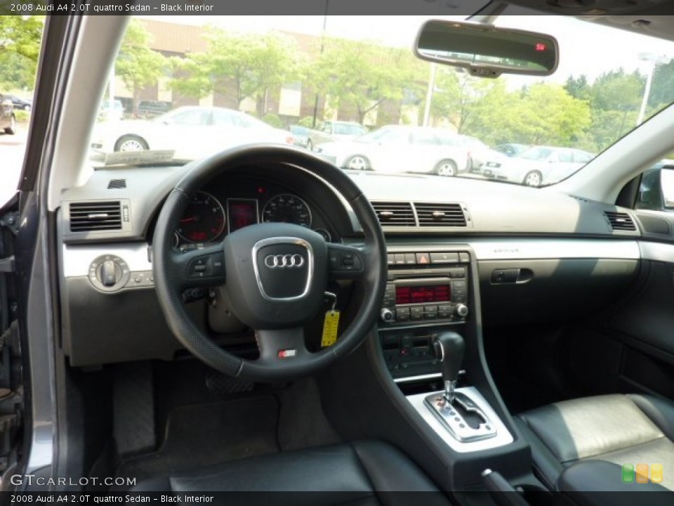 Black Interior Dashboard for the 2008 Audi A4 2.0T quattro Sedan #51531763