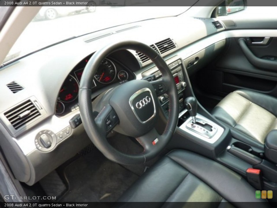 Black Interior Prime Interior for the 2008 Audi A4 2.0T quattro Sedan #51531796