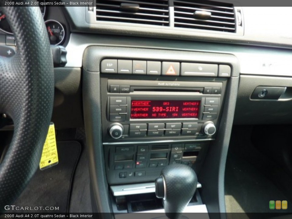 Black Interior Controls for the 2008 Audi A4 2.0T quattro Sedan #51531820