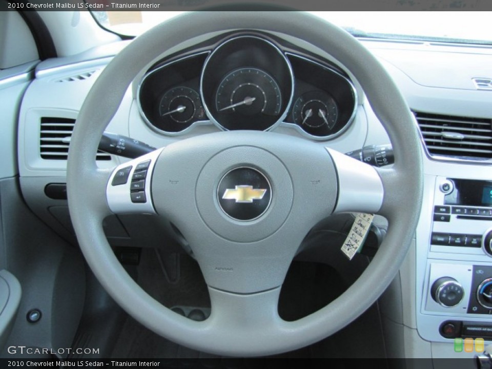 Titanium Interior Steering Wheel for the 2010 Chevrolet Malibu LS Sedan #51532048