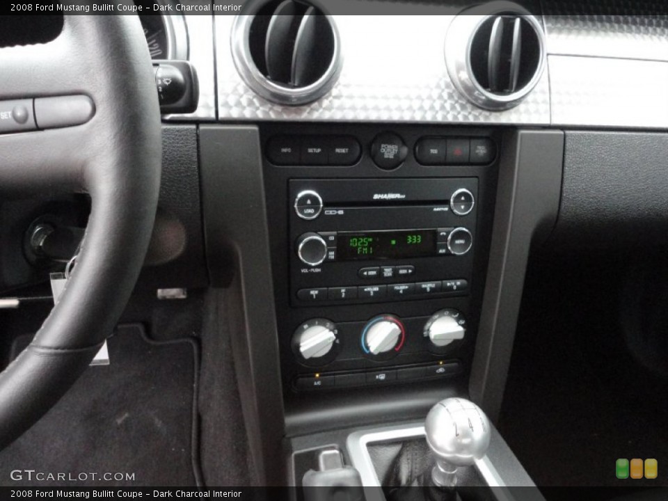Dark Charcoal Interior Controls for the 2008 Ford Mustang Bullitt Coupe #51534239