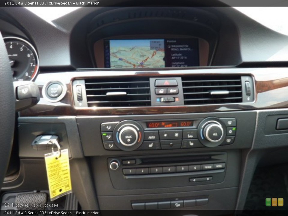 Black Interior Controls for the 2011 BMW 3 Series 335i xDrive Sedan #51536127