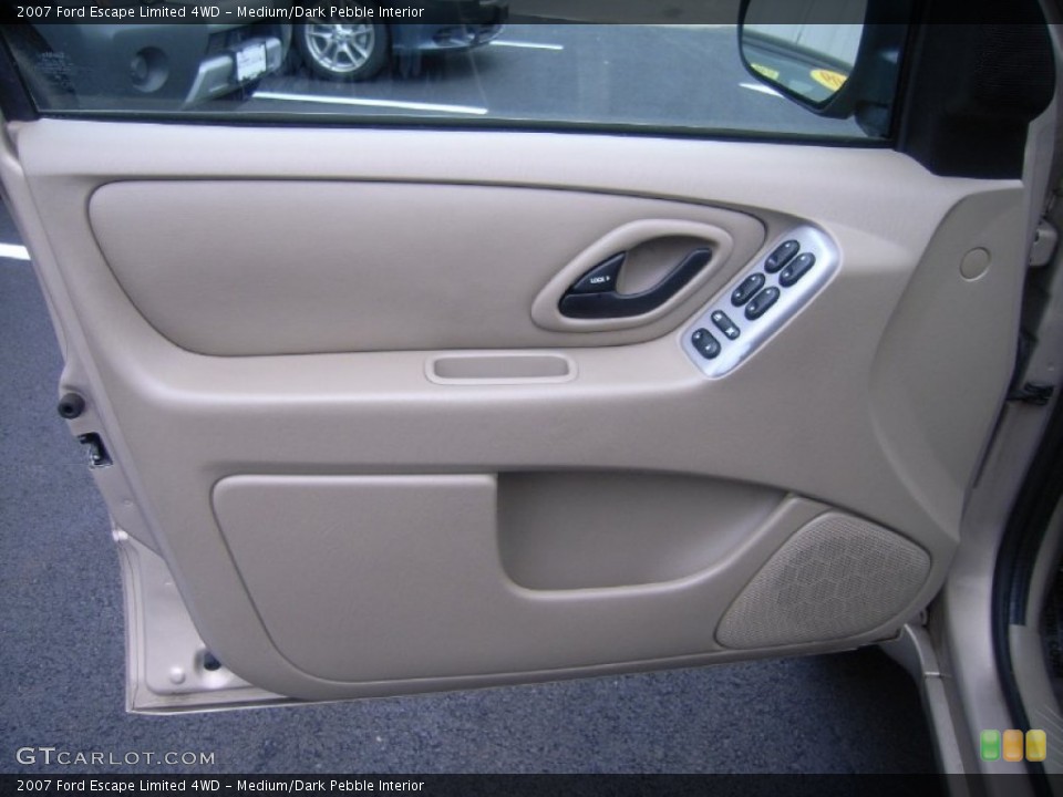 Medium/Dark Pebble Interior Door Panel for the 2007 Ford Escape Limited 4WD #51537553