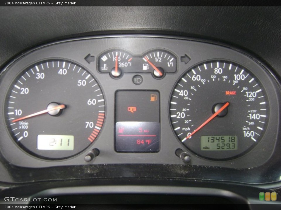 Grey Interior Gauges for the 2004 Volkswagen GTI VR6 #51538122
