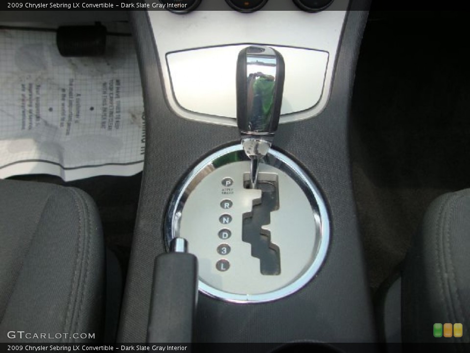 Dark Slate Gray Interior Transmission for the 2009 Chrysler Sebring LX Convertible #51542604